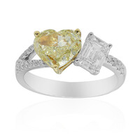 Anillo en oro con Diamante amarillo SI2 (CIRARI)