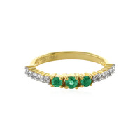Anillo en plata con Esmeralda de Colombia