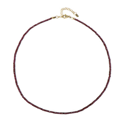 Collar en plata con Granate Magenta
