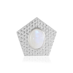 Colgante en plata con Piedra de Luna arcoíris