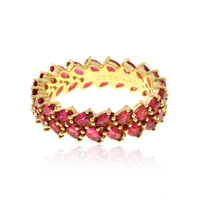 Anillo en oro con Espinela roja de Birmania (de Melo)