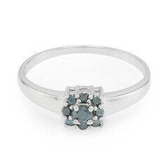 Anillo en plata con Diamante fantasía