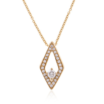 Collar en oro con Diamante limpio a lupa F (LUCENT DIAMONDS)