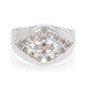 Anillo de hombre en plata con Diamante fantasía