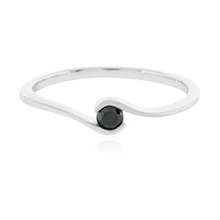 Anillo en plata con Diamante azul I3