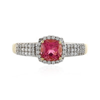 Anillo en oro con Turmalina rosa (Adela Gold)