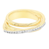 Anillo en plata con Topacio blanco