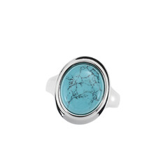 Anillo en plata con Turquesa
