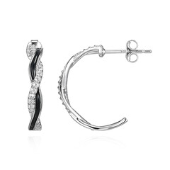Pendientes en plata con Topacio blanco (Adela Silber)
