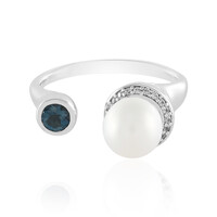 Anillo en plata con Perla blanca Freshwater (de Melo)