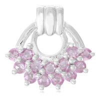 Colgante en plata con Zafiro rosado