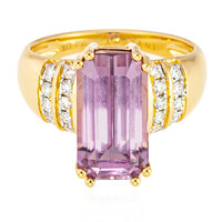 Anillo en oro con Diáspora rosa (AMAYANI)