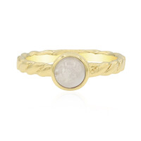 Anillo en plata con Piedra de Luna arcoíris