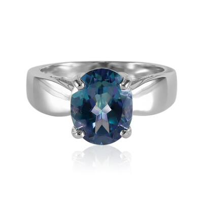 Anillo en plata con Topacio Neptuno