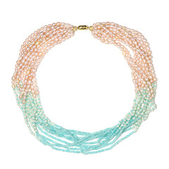 Collar en plata con Amazonita (Riya)