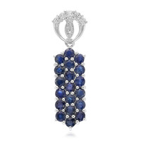 Colgante en plata con Zafiro azul