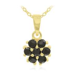 Collar en plata con Zafiro negro
