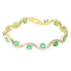 Brazalete en oro con Esmeralda Nova Era