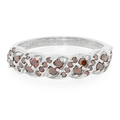 Anillo en plata con Diamante fantasía