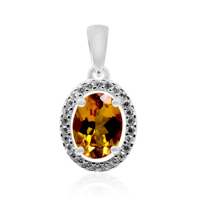 Colgante en plata con Escapolita cognac