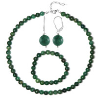 Set en plata con Jade