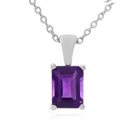 Collar en plata con Amatista de Zambia