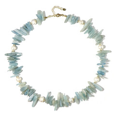 Collar en plata con Aguamarina de Brasil (Riya)