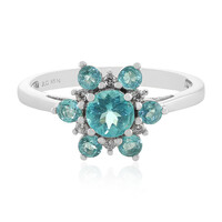 Anillo en plata con Apatita azul