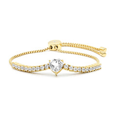 Brazalete en plata con Topacio blanco