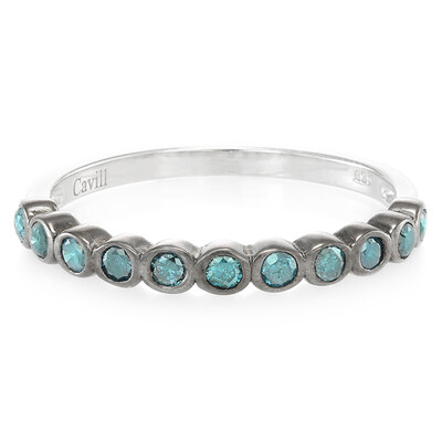 Anillo en plata con Diamante fantasía