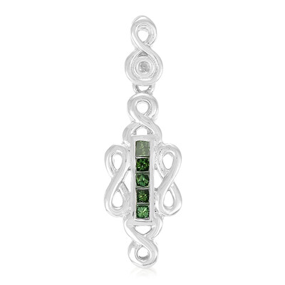 Colgante en plata con Diamante fantasía