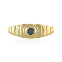 Anillo en oro con Diamante azul I4