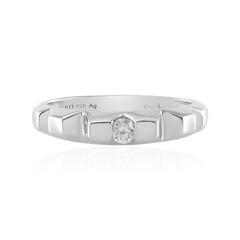 Anillo en plata con Diamante I2 (H) (de Melo)