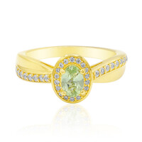 Anillo en plata con Tsavorita