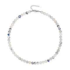 Collar en plata con Cuarzo dumortierita