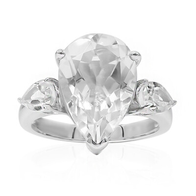 Anillo en plata con Cuarzo blanco