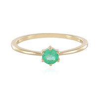 Anillo en oro con Esmeralda de Colombia