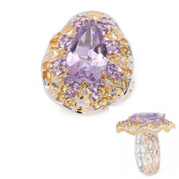 Anillo en plata con Amatista Rosa de Francia (Gems en Vogue)