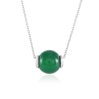 Collar en plata con Ónix verde