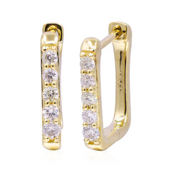 Pendientes en oro con Diamante I1 (H)  (CIRARI)
