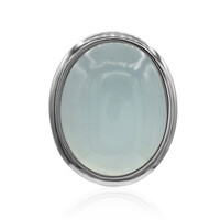Colgante en plata con Calcedonia azul