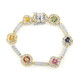Brazalete en plata con Zafiro verde (Gems en Vogue)