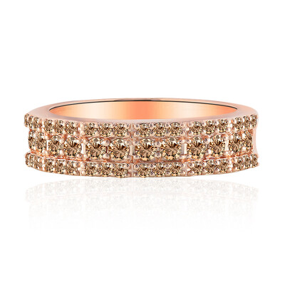 Anillo en oro con Diamante rosa de Francia de Argyle SI1 (Annette)