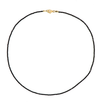 Collar en plata con Espinela negra