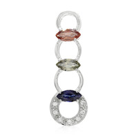 Colgante en plata con Zafiro Padparadscha