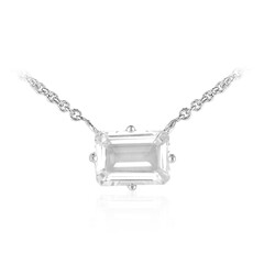Collar en plata con Topacio blanco