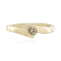 Anillo en oro con Diamante chocolate I2