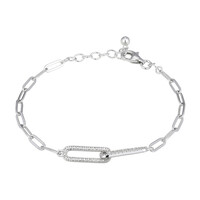 Brazalete en plata con Diamante I3 (I)