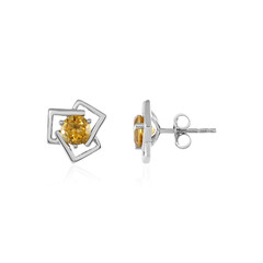 Pendientes en plata con Citrino