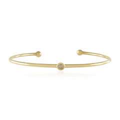 Brazalete en plata con Diamante champán VS1